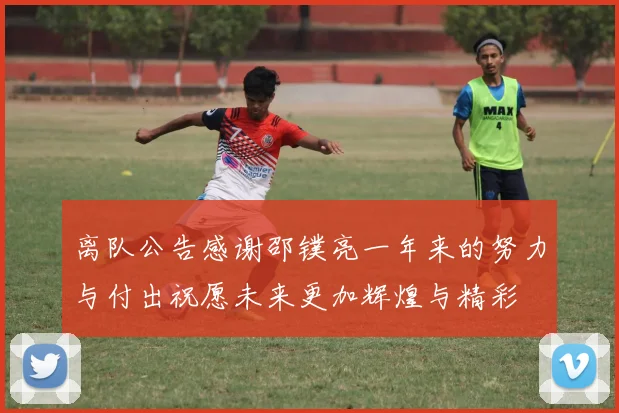 离队公告感谢邵镤亮一年来的努力与付出祝愿未来更加辉煌与精彩